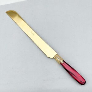 Нож для хлеба Ischia бордовый Domus 66706 russki dom