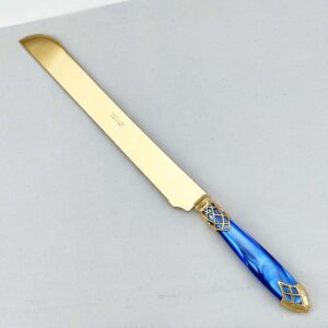 Нож для хлеба Dubai синий Domus russki dom