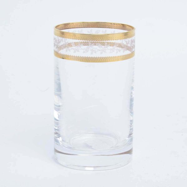 Набор стаканов для воды Золотой Лист V-D Crystalex Bohemia 150 мл(6 шт) russki dom