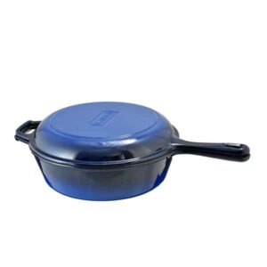 Чугунная сковорода LAVA Blue с крышкой COMBO 2