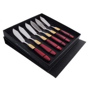 Набор столовых ножей для рыбы domus victoria gold (6 шт) russki dom