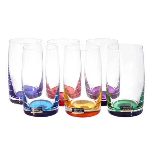 Идеал колорс Набор стаканов для виски Crystalite 250 мл russki dom