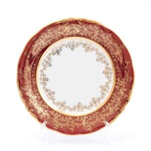 Красный лист Набор тарелок 24 см Sterne porcelan russki dom