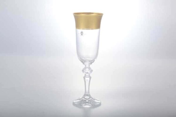 Кристина Матовая полоса AS Crystal набор фужеров для шампанского 150 мл (6 шт) russki dom