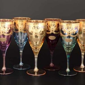 Veneziano Color Набор бокалов для вина Art Decor russki dom