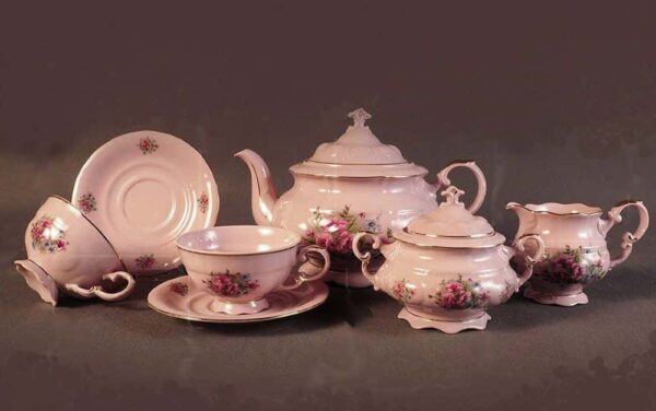 Сервиз чайный Соната Розовые цветы Леандер 0013 russki dom