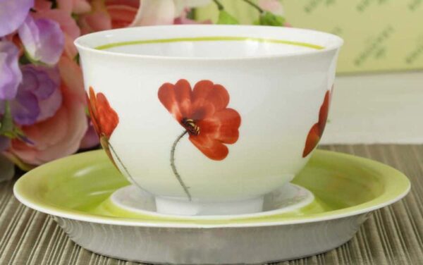 Чайная чашка с блюдцем 350 мл Келт Цветочная коллекция Леандер 310S russki dom