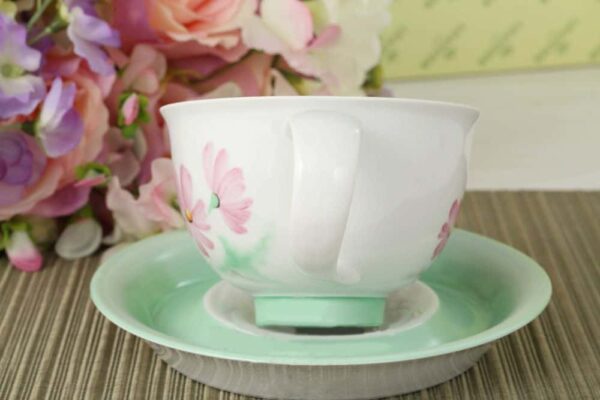 Чайная чашка с блюдцем 350 мл Келт Цветочная коллекция Леандер 310D russki dom