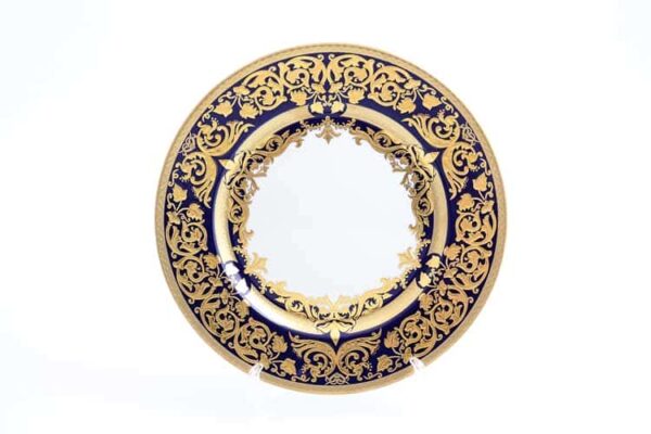 Natalia cobalt gold Набор тарелок 28.5 см FalkenPorzellan russki dom