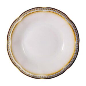 Тарелка суповая Pompeia кремовая