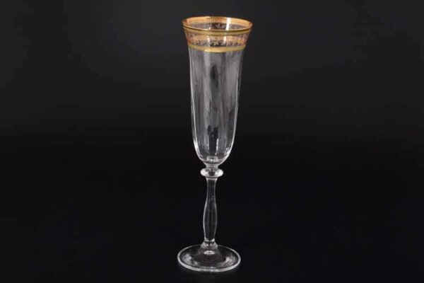 Анжела Золотой лист V-D Набор фужеров для шампанского 190 мл (6 шт) russki dom