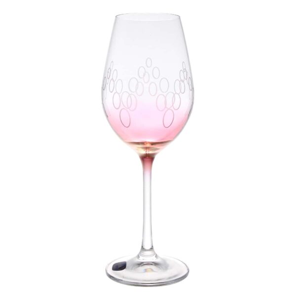 Набор бокалов для вина Арлекино Crystalex 250 мл (6 шт) розовые russki dom