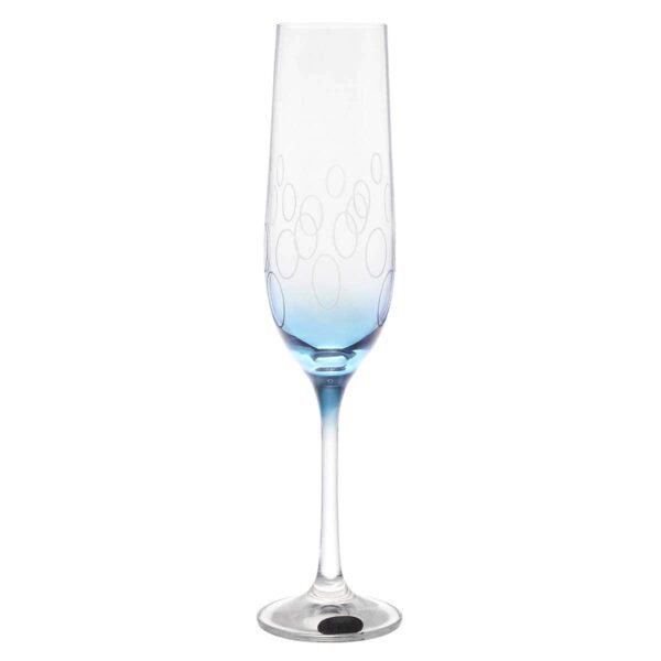 Набор фужеров для шампанского Арлекино Crystalex Bohemia 190 мл(6 шт) голубые russki dom