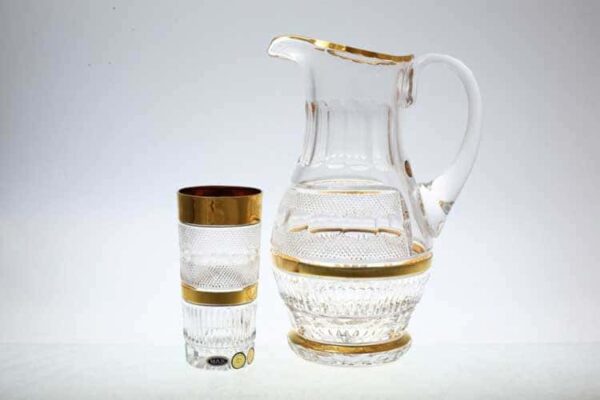 Max Crystal Фелиция Набор для воды хрусталь с золотом 7 предметов russki dom