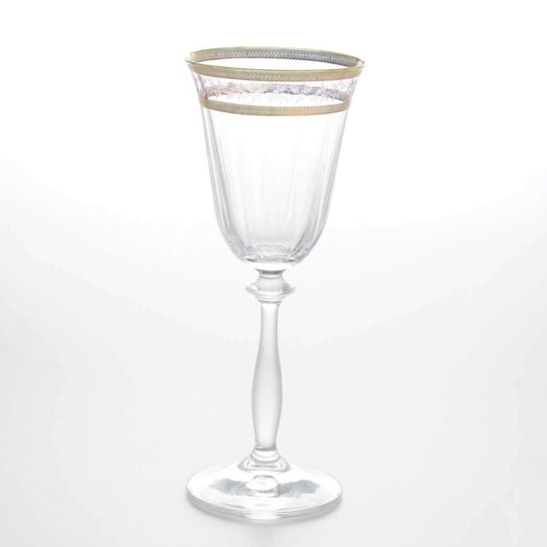 Набор бокалов для вина Crystalex Bohemia Золотой Лист 185мл (6 шт) russki dom