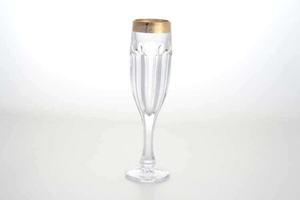 Сафари Набор фужеров для шампанского BOHEMIA GOLD 150 мл russki dom