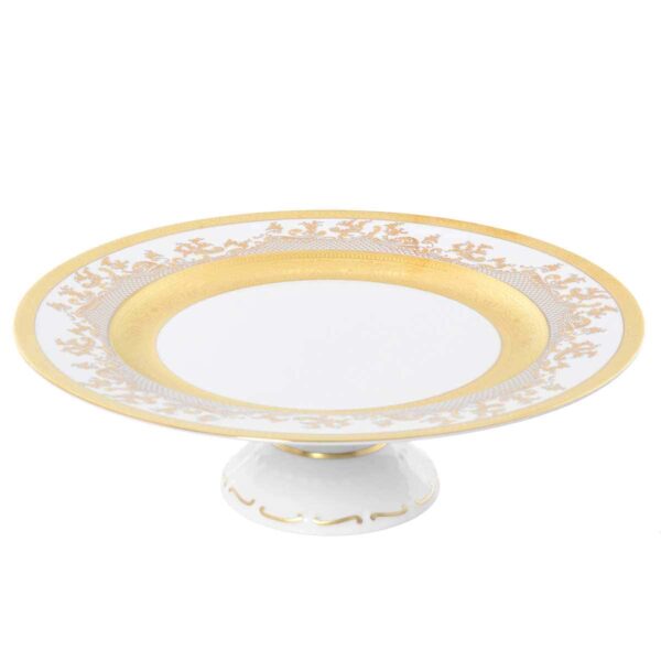Тарелка для торта Falkenporzellan White Gold 32 см russki dom