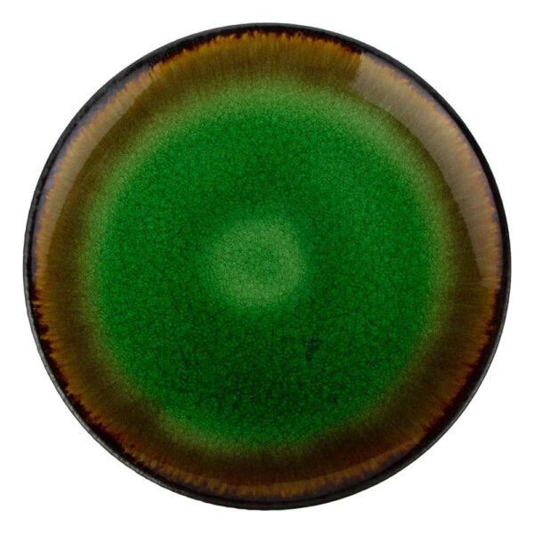 Тарелка плоская зеленая 27 см