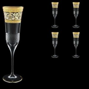 Fiesole Allegro Golden Light Decor Набор фужеров для шампанского 170 мл Astra Gold (6 шт) russki dom