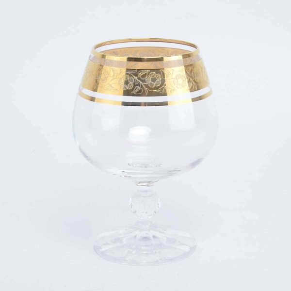 Набор бокалов для бренди Клаудиа Золото V-D Crystalex Bohemia 250 мл(6 шт) russki dom