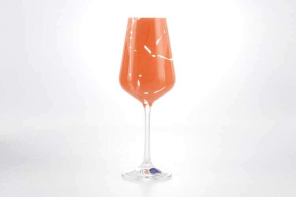 Sandra Набор бокалов для вина 250 мл Кристалекс (6 шт) оранж russki dom
