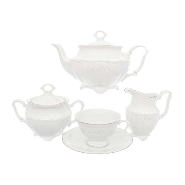 Чайный набор Свадебный узор Repast классическая чашка (15 предметов на 6 персон) russki dom