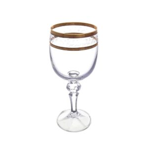 Золотой лист MIREL Набор бокалов для вина Crystalite 220 мл (6 шт) russki dom