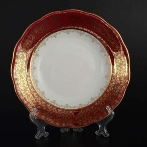 Красная паутинка б/т AL Набор глубоких тарелок Royal Porcelain 23 см russki dom