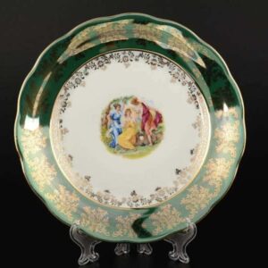 Зеленая Мадонна AL Набор тарелок Royal Porcelain 21 см из 6 штук russki dom