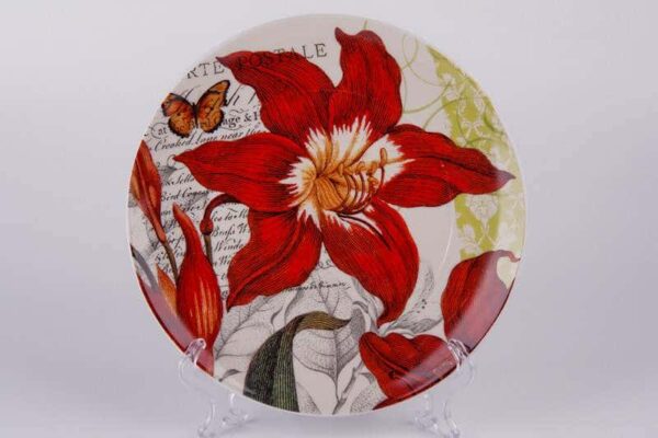 Красная лилия  Тарелка из керамики Waechtersbach 21 см russki dom