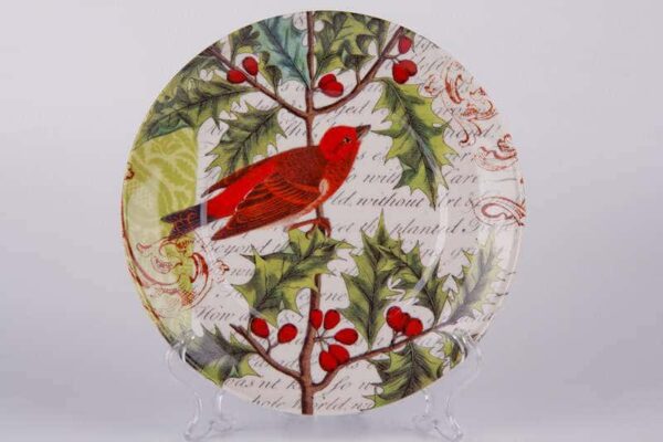 Красная птица Тарелка из керамики Waechtersbach 21 см russki dom
