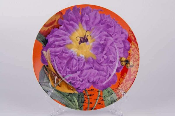 Фиолетовый цветок Тарелка из керамики Waechtersbach  21 см russki dom