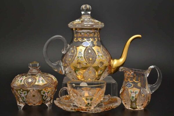 Jahami Золото Чайный сервиз на 6 персон 17 предметов russki dom