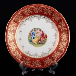 Красная Мадонна Набор тарелок Royal Czech Porcelain 19 см russki dom