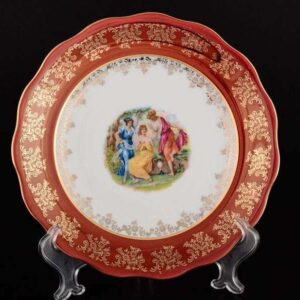 Красная Мадонна Набор тарелок Royal Czech Porcelain 25 см russki dom
