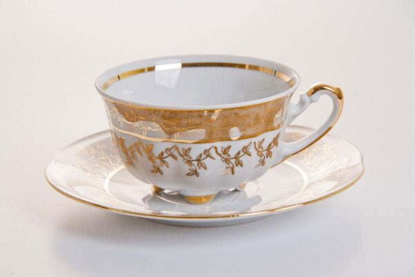 Мария - Лист медовый Набор для чая (чашка 200мл+блюдце) на 6персон russki dom