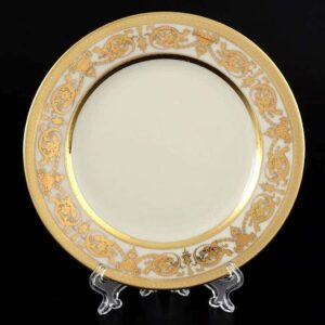 Constanza Crem Imperial Gold Набор тарелок Falkenporzellan 17 см russki dom