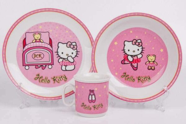 Набор детский 3 предмета Hello Kitty розовый russki dom