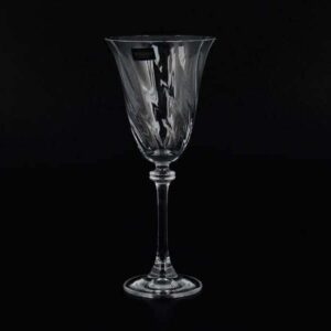 ALEXANDRA Набор витых бокалов для вина Crystalite 250 мл russki dom