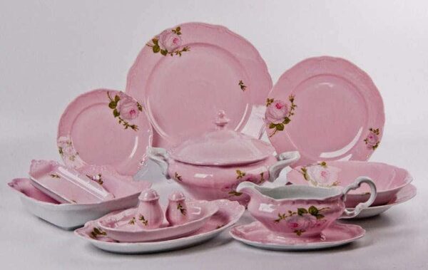 Алвин розовый Сервиз столовый Weimar на 6 персон 26 предметов russki dom