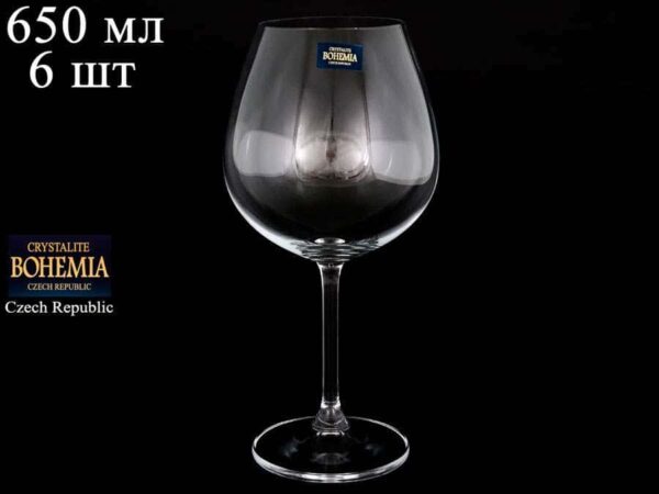 GASTRO Набор бокалов для вина Crystalite Bohemia 650 мл russki dom