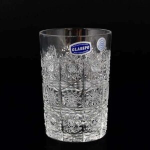 Glasspo  Набор стаканов для воды 280 мл из хрусталя russki dom