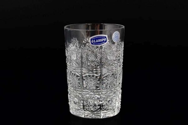 Glasspo  Набор стаканов для воды 280 мл из хрусталя russki dom