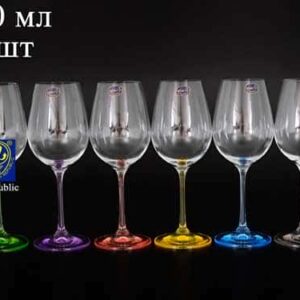 Арлекино Набор бокалов для вина Bohemia Crystal 550 мл russki dom
