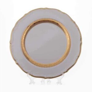 Лента золотая матовая 1 Набор тарелок Bavarian 19 см. 6 шт. russki dom