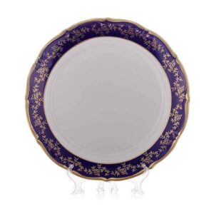 Барокко кобальт 202 Блюдо круглое Bavarian Porcelain 32 см russkii dom
