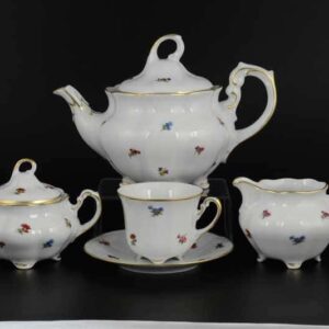 Болеро Мелкие цветы Чайный сервиз Royal Porcelain на 6 персон 17 предметов russki dom
