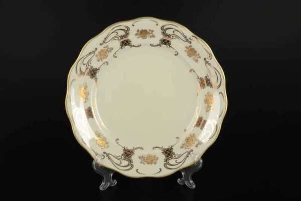 Набор тарелок 25 см Royal Porcelain (6 пар) Слоновая кость russki dom