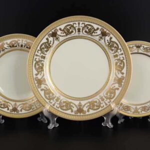 Constanza Cream Imperial Gold Набор тарелок Falken 18 предметов russki dom