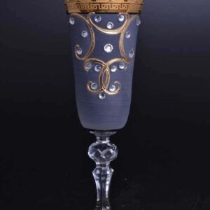 Versace A-M фон стразы черный Набор фужеров для шампанского  Atelier russki dom